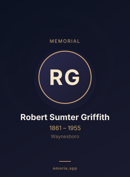 Memorial portrait of Robert Sumter Griffith