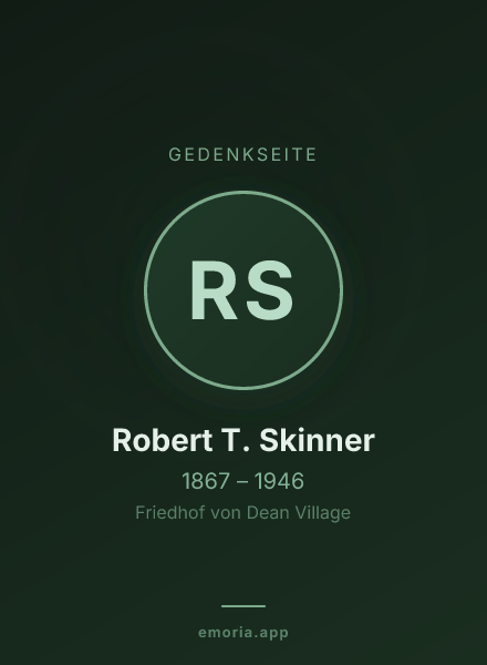 Gedenkportrait von Robert T. Skinner