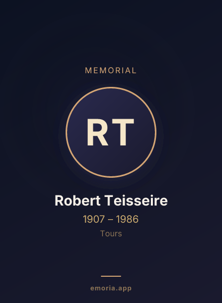 Memorial portrait of Robert Teisseire