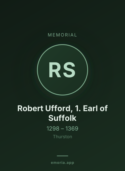 Memorial portrait of Robert Ufford, 1. Earl of Suffolk