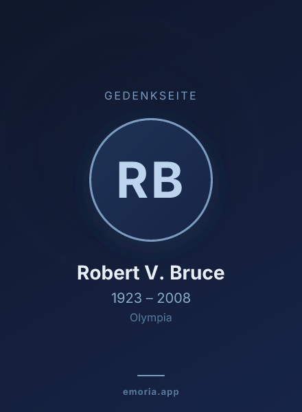 Gedenkportrait von Robert V. Bruce