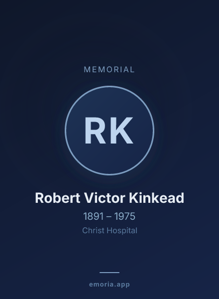 Memorial portrait of Robert Victor Kinkead