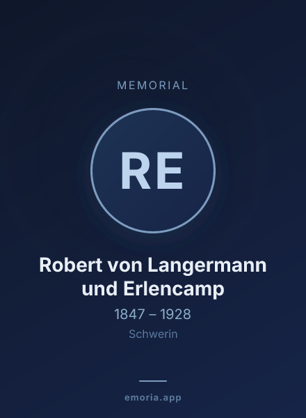 Memorial portrait of Robert von Langermann und Erlencamp
