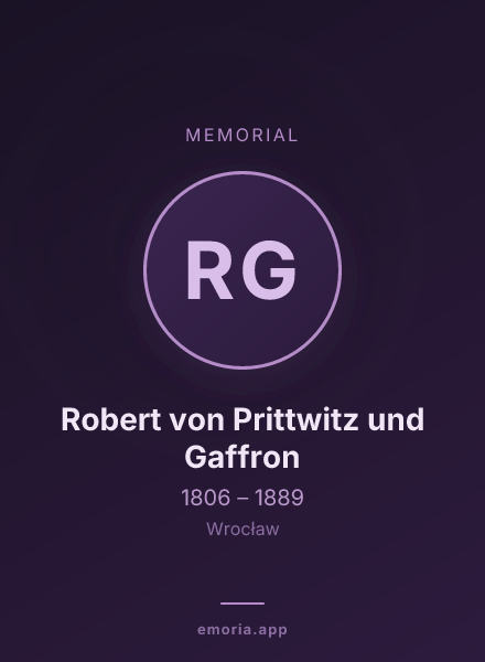 Memorial portrait of Robert von Prittwitz und Gaffron