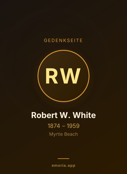 Gedenkportrait von Robert W. White