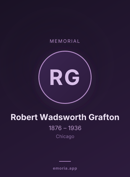 Memorial portrait of Robert Wadsworth Grafton