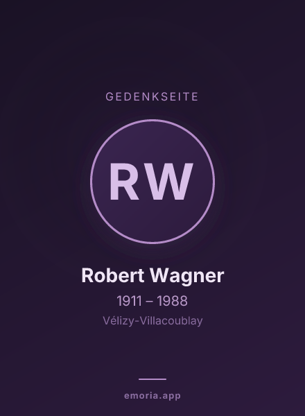 Gedenkportrait von Robert Wagner