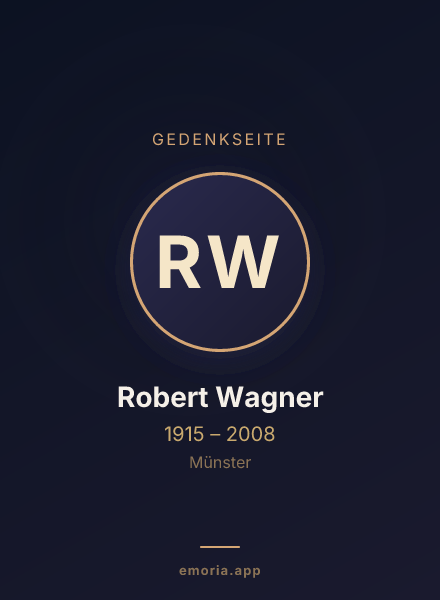 Gedenkportrait von Robert Wagner