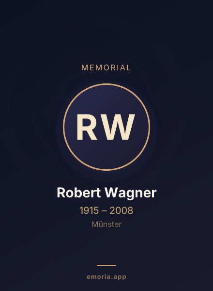 Memorial portrait of Robert Wagner