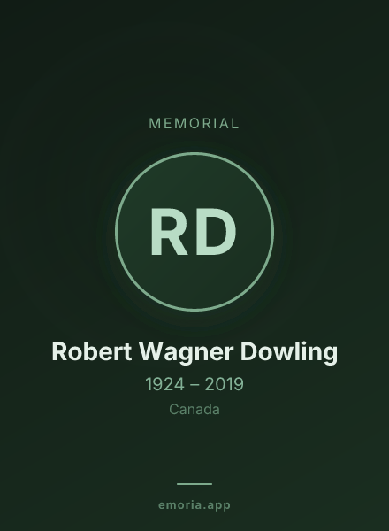 Memorial portrait of Robert Wagner Dowling