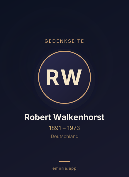 Gedenkportrait von Robert Walkenhorst