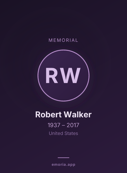 Memorial portrait of Robert Walker