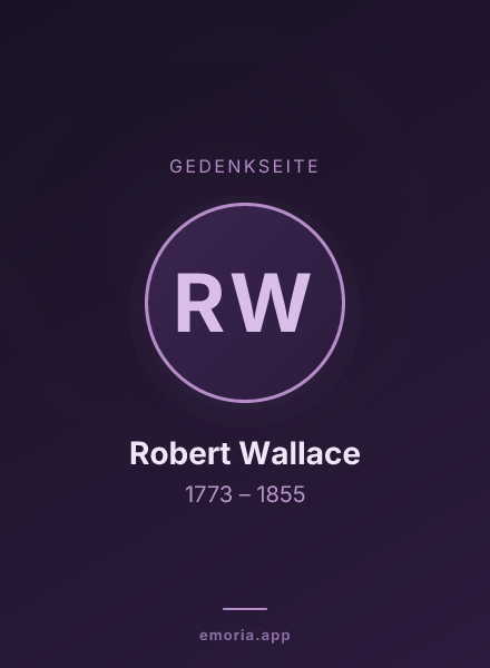 Gedenkportrait von Robert Wallace