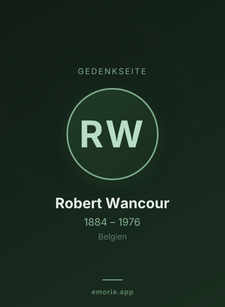 Gedenkportrait von Robert Wancour