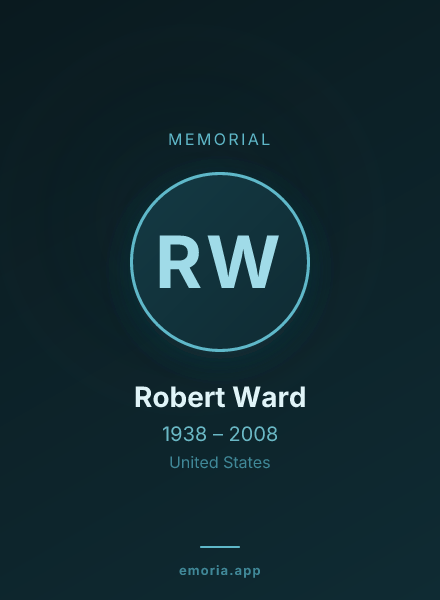 Memorial portrait of Robert Ward