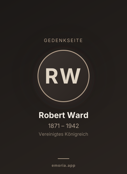 Gedenkportrait von Robert Ward