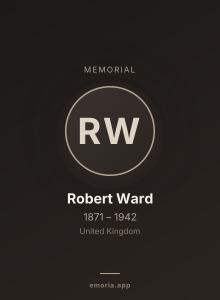 Memorial portrait of Robert Ward