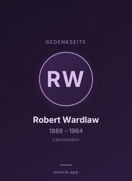 Gedenkportrait von Robert Wardlaw