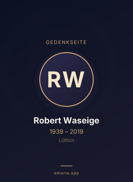 Gedenkportrait von Robert Waseige