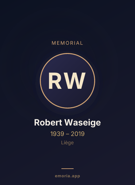 Memorial portrait of Robert Waseige