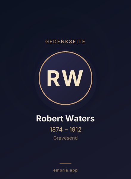Gedenkportrait von Robert Waters
