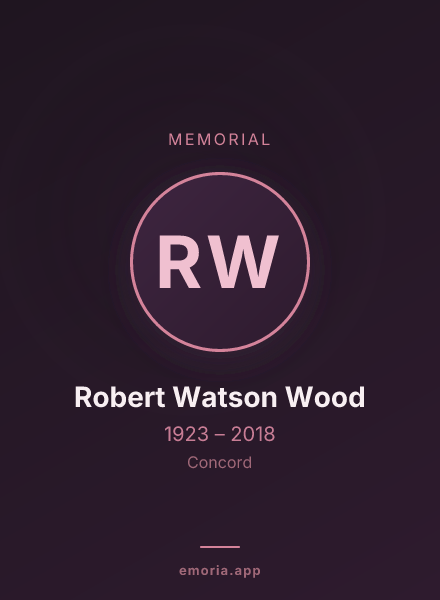 Memorial portrait of Robert Watson Wood