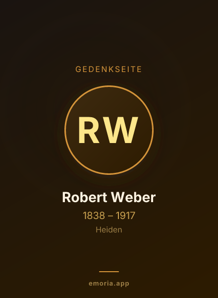 Gedenkportrait von Robert Weber