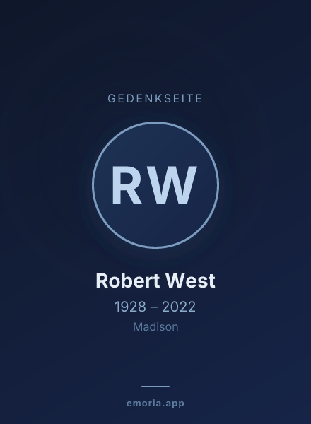 Gedenkportrait von Robert West