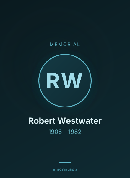 Memorial portrait of Robert Westwater