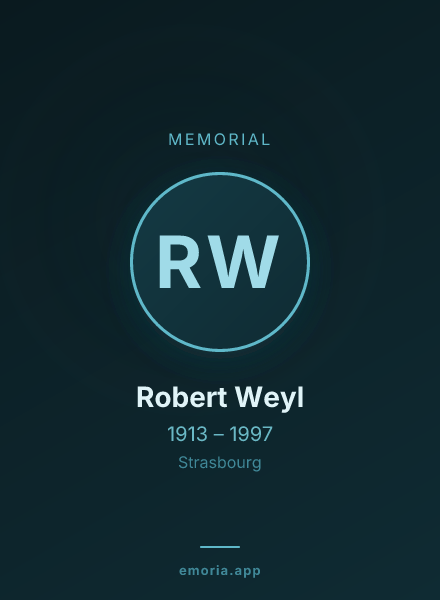 Memorial portrait of Robert Weyl