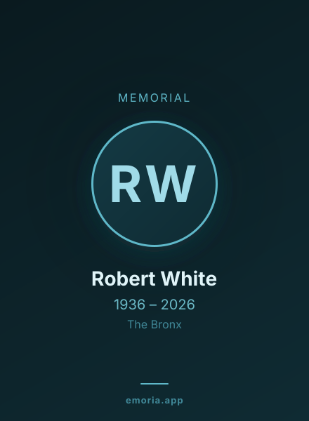 Memorial portrait of Robert White