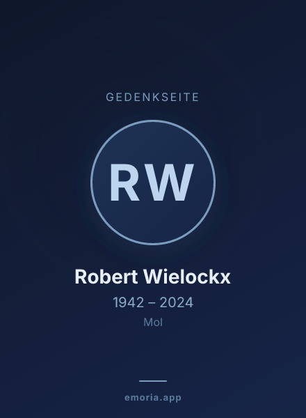 Gedenkportrait von Robert Wielockx