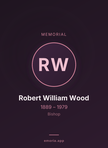 Memorial portrait of Robert William Wood