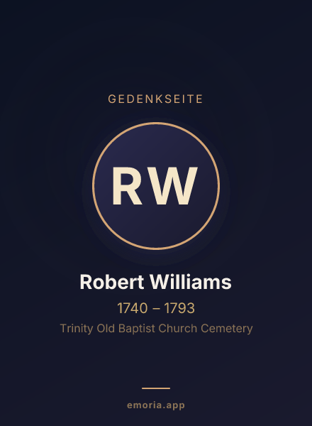 Gedenkportrait von Robert Williams