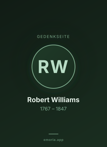 Gedenkportrait von Robert Williams