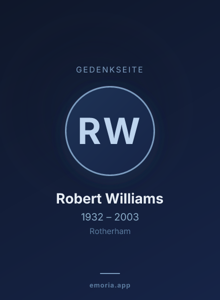 Gedenkportrait von Robert Williams