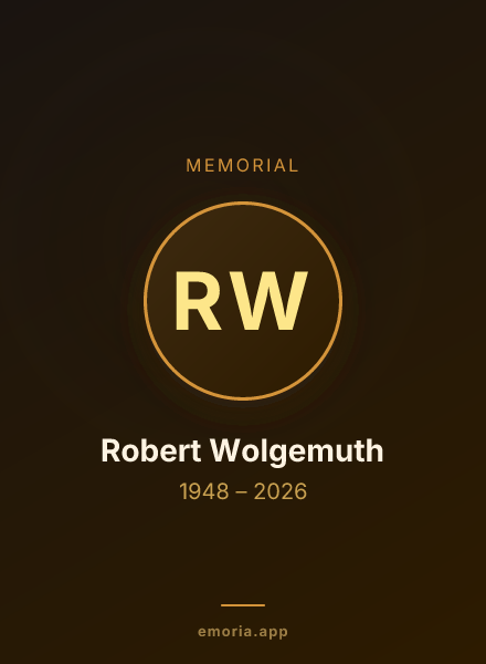 Memorial portrait of Robert Wolgemuth