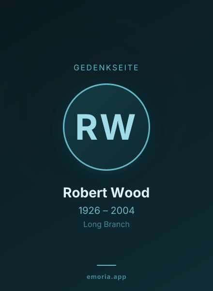 Gedenkportrait von Robert Wood