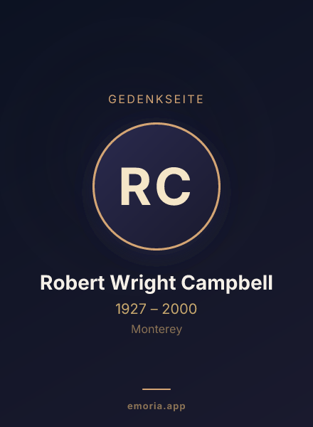 Gedenkportrait von Robert Wright Campbell