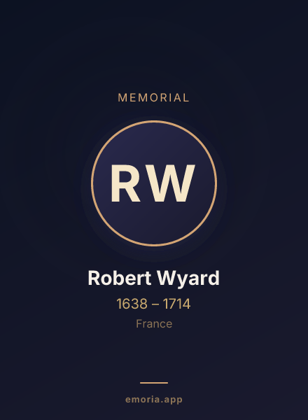 Memorial portrait of Robert Wyard