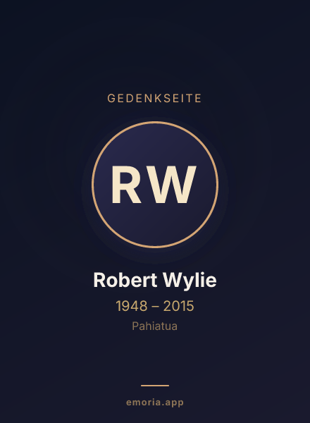 Gedenkportrait von Robert Wylie