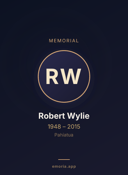 Memorial portrait of Robert Wylie