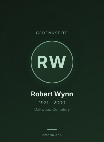 Gedenkportrait von Robert Wynn