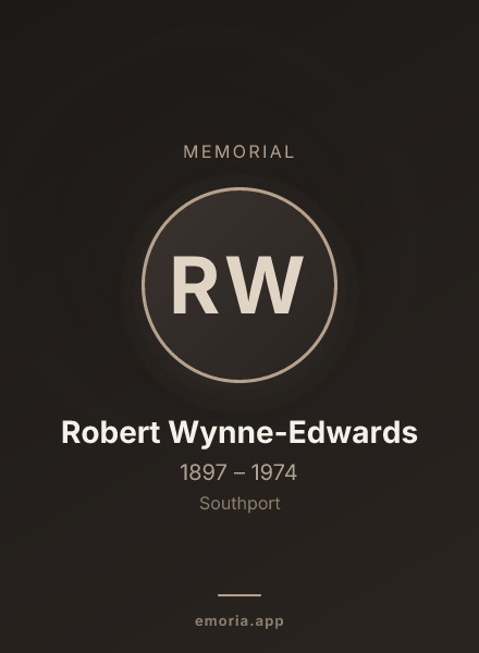 Memorial portrait of Robert Wynne-Edwards