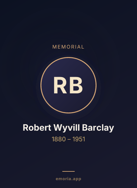 Memorial portrait of Robert Wyvill Barclay