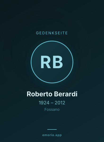 Gedenkportrait von Roberto Berardi