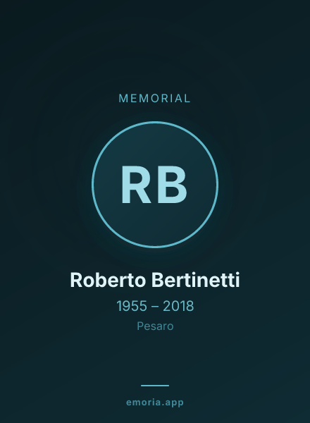Memorial portrait of Roberto Bertinetti