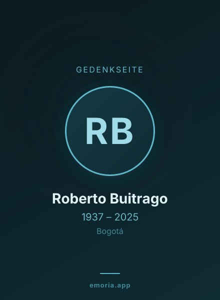 Gedenkportrait von Roberto Buitrago