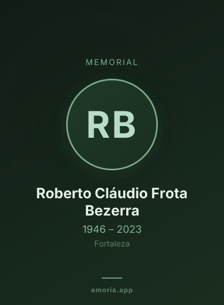 Memorial portrait of Roberto Cláudio Frota Bezerra