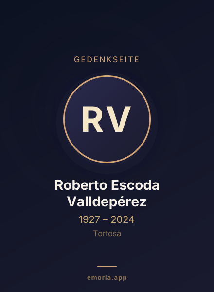 Gedenkportrait von Roberto Escoda Valldepérez